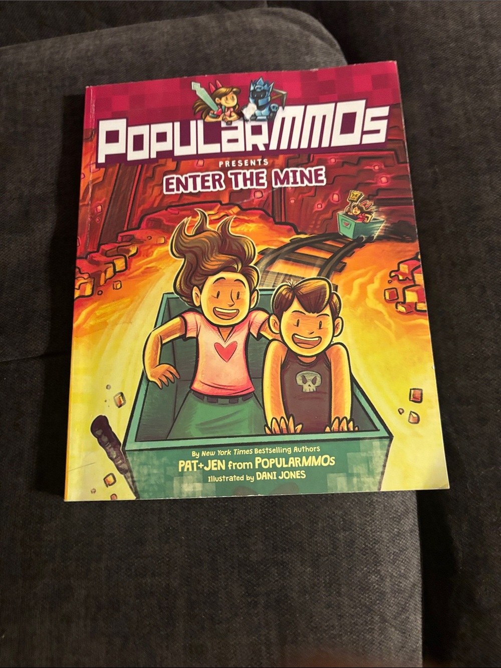 Harper PopularMMOs Enter the Mine - Red and Yellow Graphic Cover